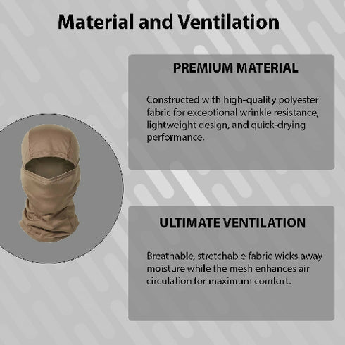 Windproof Full Face Mask, Outdoor Military Balaclava